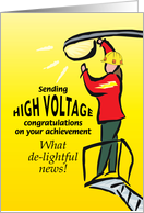 Congratulations on your electrifying career card
