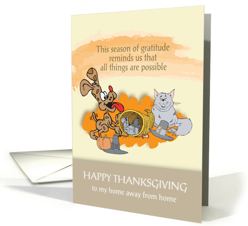 Dog and Cat Cornucopia to my other home card (1163672)