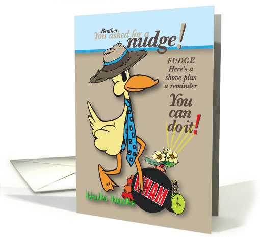 Nudge My Brother with Blast of Encouragement card (1166254)