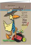 Nudge My Friend with Blast of Encouragement card