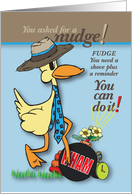 Nudge with Blast of Encouragement card