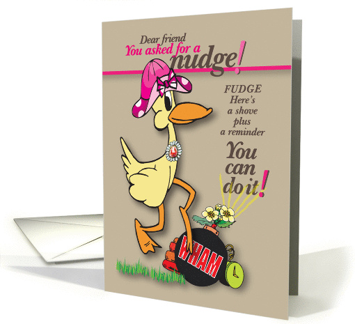 Nudge Friend with Blast of Encouragement card (1166282)