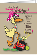 Nudge Friend with Blast of Encouragement card
