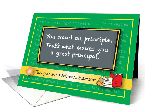 Principled Principal Thanks card (1194426)