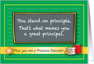 Principled Principal Thanks card