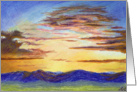With Deepest Sympathy - Spiritual Light Mountain Sunset Painting card