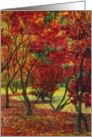 Divorce Partnership Reconciliation - Autumn Red Foliage Painting card