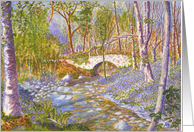 Llanina Bridge Countryside Ceredigion, Wales Painting Blank Note Card