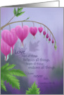 Love Never Fails Wedding Bleeding Hearts card