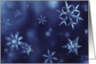 Winter Washed Snowflakes Blank Note card