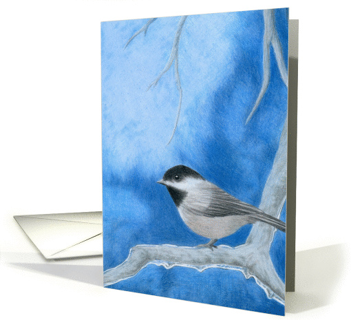 Chickadee's Snow Blank Note card (1079846)