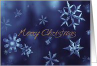 Merry Christmas, Winter Washed Snowflakes card