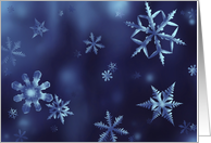 Winter Washed Snowflakes Blank Note card