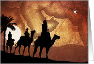 Ancient Journey Wise Men Christmas card