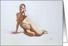 Fine Art Nude Watercolour Blank card