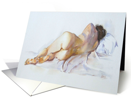 Somebody to Love Fine Art Nude - blank card (1087786)