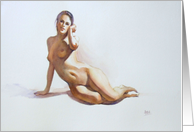Fine Art Nude Watercolour Blank card