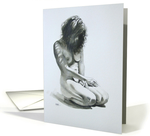Bad Hair Night Fine Art Nude card (1087844)