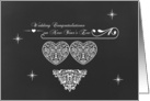 Wedding Congratulations on New Year’s Eve-Chalkboard style card