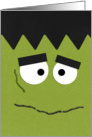 Funny Frankenstein for Halloween card