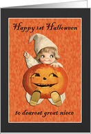 Happy Halloween Great Niece card
