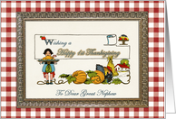 Happy 1st Thanksgiving to Great Nephew card