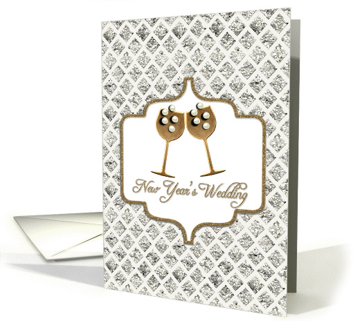 Wedding Congratulations on New Year's Eve-Silver with... (1185524)