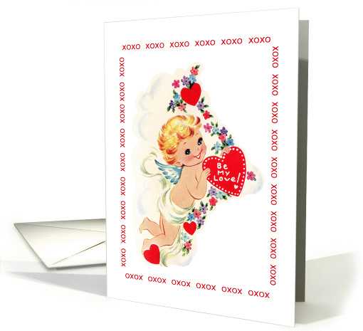 Happy Valentine's Day-Cupid with a Heart card (1191522)