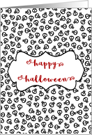Happy Halloween Skulls card