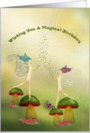 Magical Birthday with Fairies card