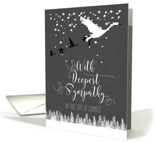 Deepest Sympathy Flying Geese card (1609402)