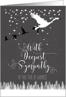 Deepest Sympathy Flying Geese card