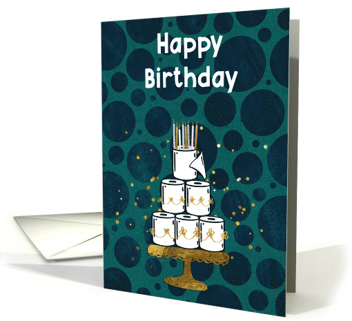 Tissue Paper Roll Cake, Humorous card (1610572)