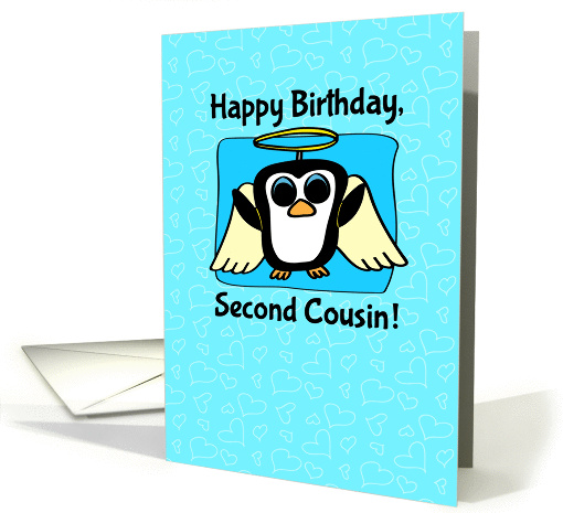 Birthday for Boy Second Cousin - Little Angel Penguin on... (1147298)