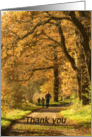 Autumn walk with Dad -Thank you for happy memories on Father’s day card