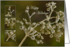 Crystal Elegance - frozen grass halm Happy Holidays Christmas New Year card