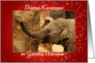 Little Elephant Stars Shower - Kerstdagen Nieuwjaar Happy Holidays card