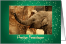 Little Elephant Stars Shower - Prettige Feestdagen Happy Holidays card