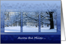 Reaching Far Winter Tree - Happy Holidays Across the Miles card