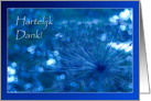 Hartelijk dank - Sincere thanks Dutch - Sparkling Blue Imagination card