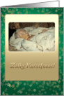 Baby Jesus in manger - Zalig Kerstfeest Christmas Dutch Nederlands card