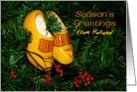 Wooden shoes ornament - Season’s Greetings from Holland card