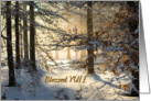 Light Filtering through - Blessed Yule and Happy Winter Solstice card