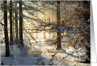 Light filtering through - Gelukkig Nieuwjaar Happy New Year in Dutch card