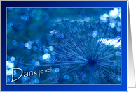 Dank je wel - Thank you Dutch Nederlands - Sparkling blue Imagination card