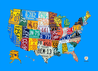 License Plate Map of...