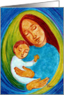 We celebrate Christmas and remember Mary and the birth of Jesus card