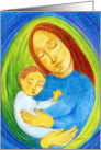 We celebrate Christmas and remember Mary and the birth of Jesus card