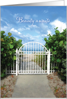 Beauty awaits card