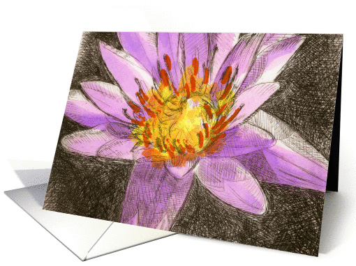 Water Lily card (1116552)